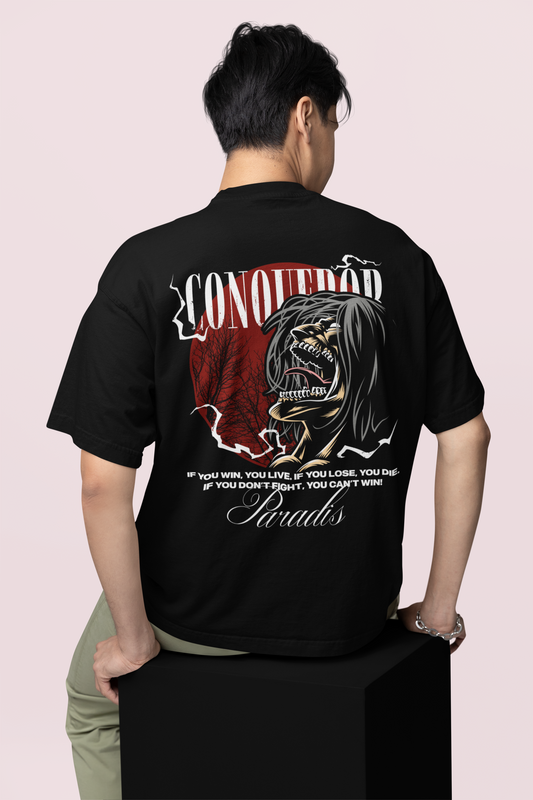 CONQUEROR - ATTACK ON TITAN Premium Unisex Oversized Shirt