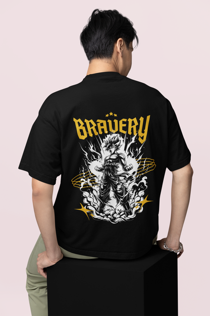 BRAVERY - DRAGON BALL  Premium Unisex Oversized T-Shirt