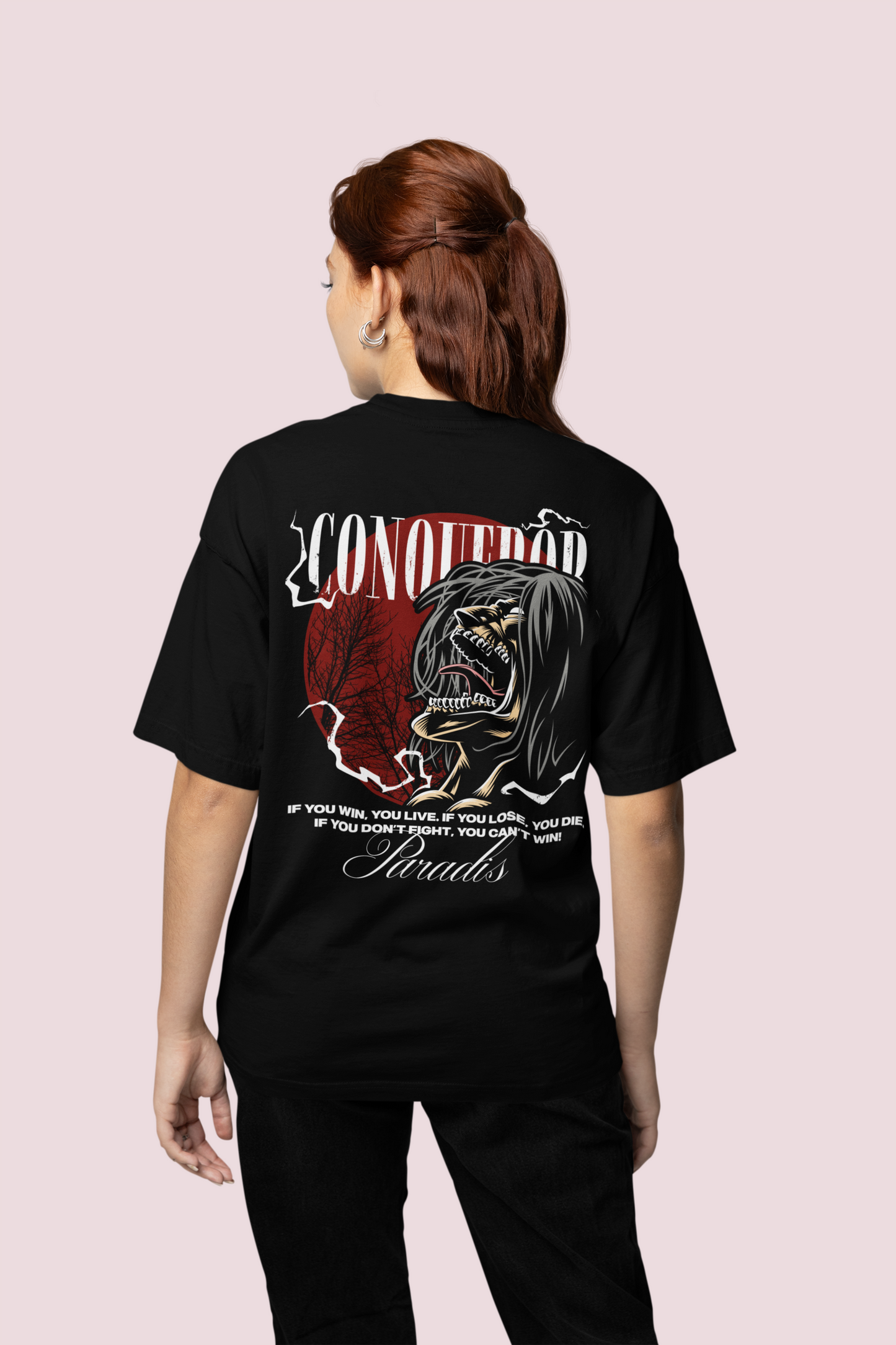 CONQUEROR - ATTACK ON TITAN Premium Unisex Oversized Shirt