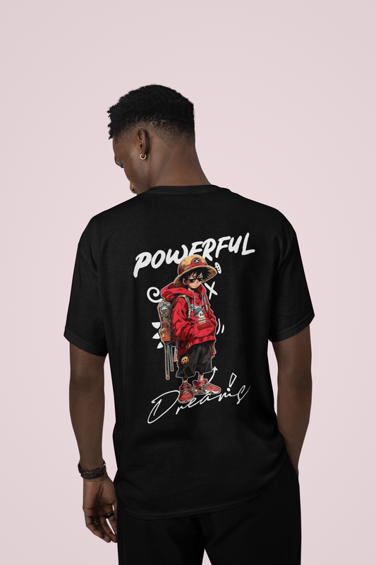 POWERFUL DREAMS - LUFFY - ONE PIECE Premium Unisex Oversized T-Shirt