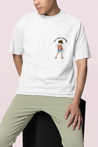 MINA MINA SHIMAWA - LUFFY x ONE PIECE Premium Unisex Organic Oversize