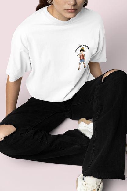 MINA MINA SHIMAWA - LUFFY x ONE PIECE Premium Unisex Organic Oversize